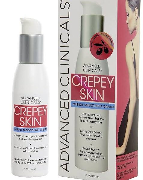 Advanced Clinicals Crepey Skin Wrinkle Smoothing Cream 118ml