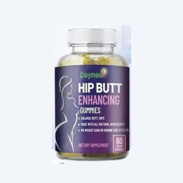 Bottle of Serena Hub Hip & Butt Enhancing Gummies designed to support fuller curves and feminine body confidence