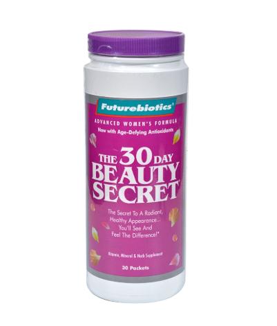Box of The 30 Day Beauty Secret 30 Packets formulated to support skin, hair, and nail health.