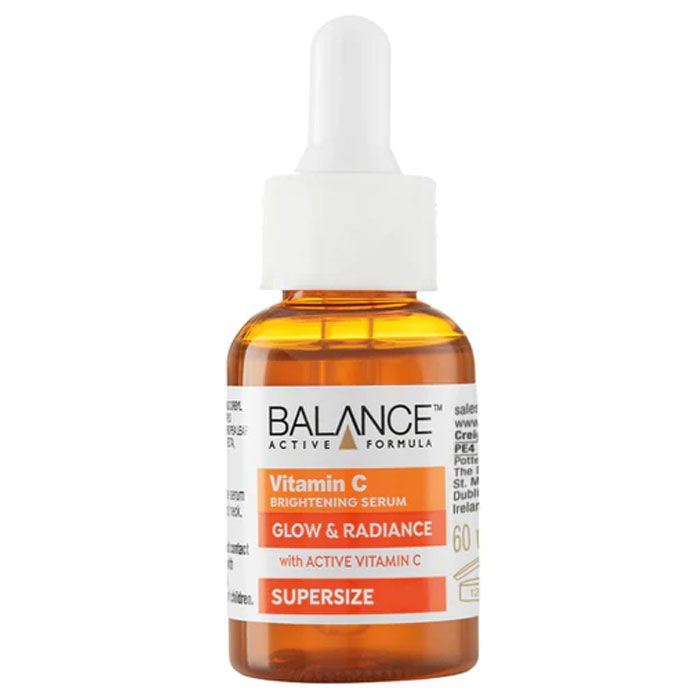 Balance Vitamin C Serum bottle formulated to brighten skin, fade dark spots, and promote youthful radiance.